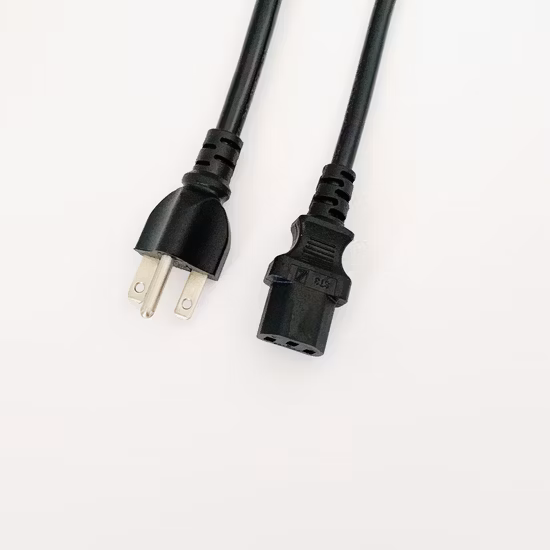 표준 NEMA5-15 US 플러그 - IEC320-C13 플러그가 포함된 UL 승인 AC 전원 케이블